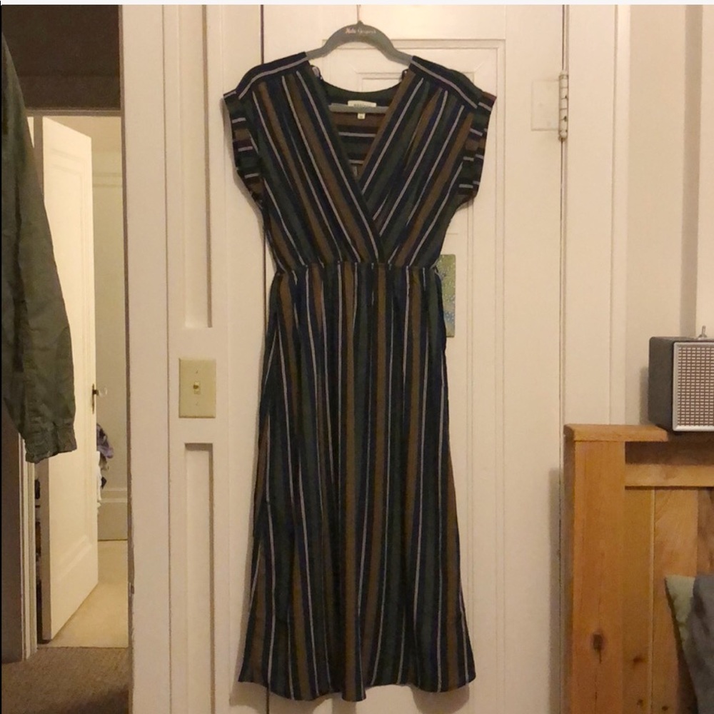 Striped Midi Dress